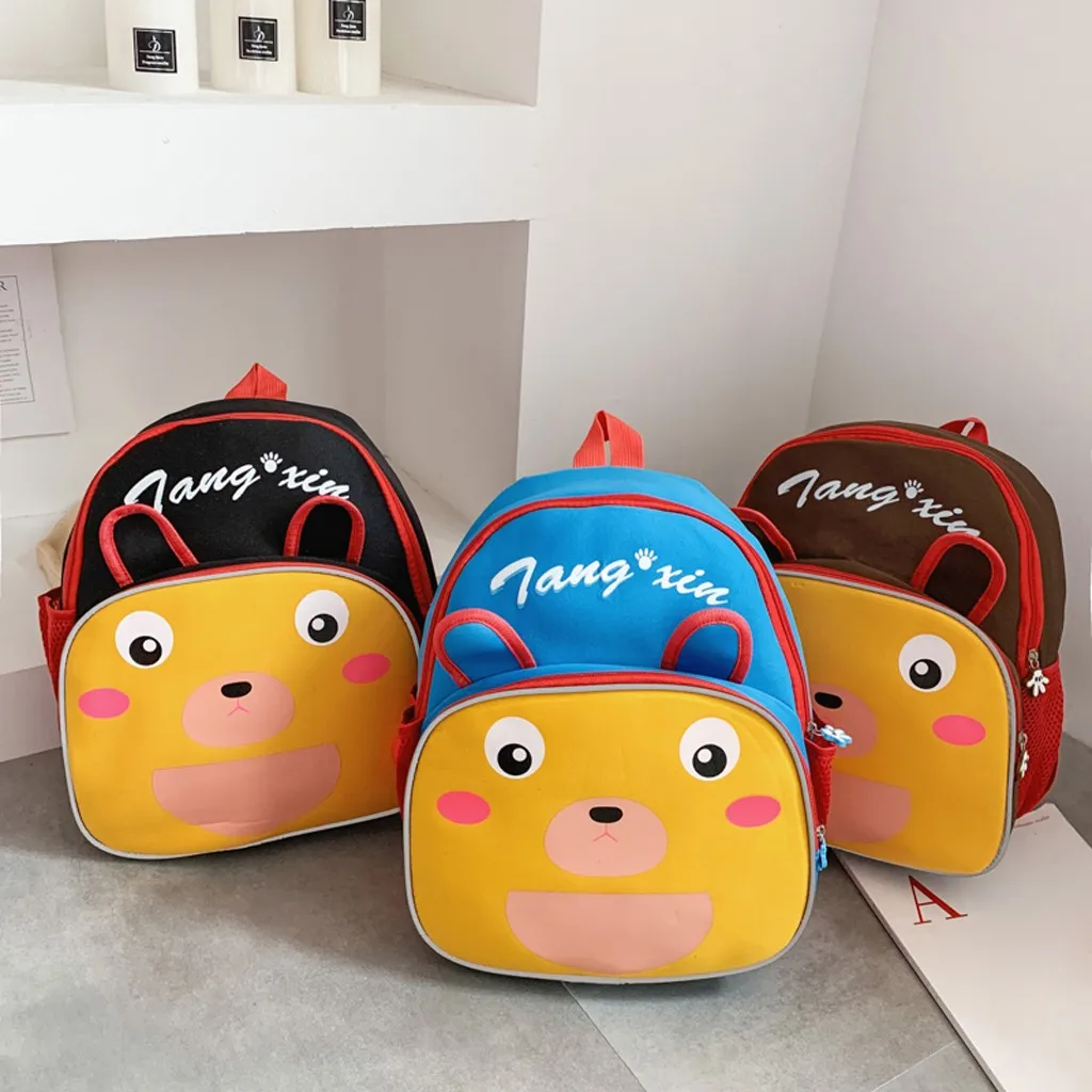 Модный трендовый однотонный рюкзак, милая нейлоновая Детская сумка, сумка на плечо, высокое качество, повседневный рюкзак# xm3