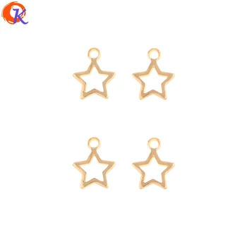 

Cordial Design 100Pcs 6*8MM Jewelry Accessories/Hand Made/Star Charms/Genuine Gold Plating/DIY Making/Pendant/Earring Findings