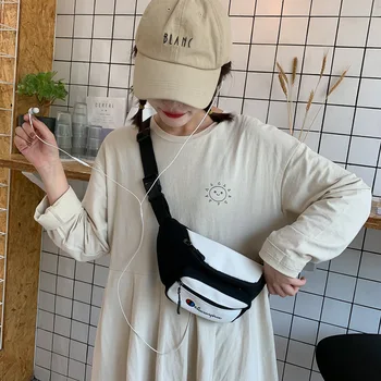 

Fashion satchel women's new hip-hop corsage bag waist bag trend