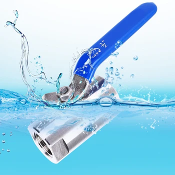 

Ball Valve 304 Stainless Steel Threaded Float Valve G1 / 2 Compact Pipe Ball Valve