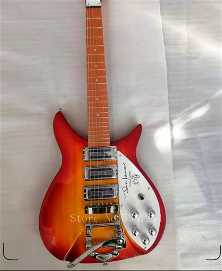 

Free transportation, 325 electric guitar, silver accessories, short neck guitar, customizable