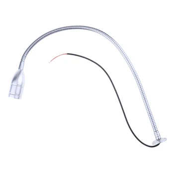 

Silver Adjustable LED Reading Light Mini Desk Lamp for Marine Boat Yacht RV