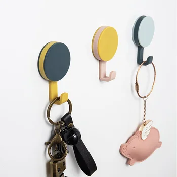 

8pcs Nordic Adhesive Hook Kitchen Hook Bath Clothes Towel Rack Support Hangers for Wall Keys RT99
