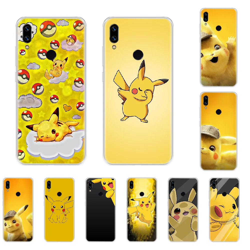 Pikachu черный мягкий чехол для телефона из ТПУ Xiaomi Redmi 2 3 4x5 5a 6 7 8 8T pro mi9 | Мобильные