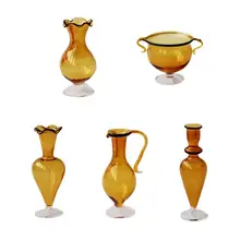 

1/12 Scale Pretend Toy Dollhouse Miniature Glass Candy Jar Simulation Candy Bottle Model Toy For Home Kitchen Decor