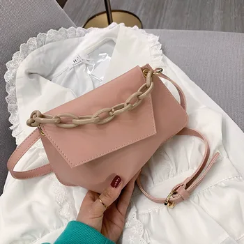 

Manufacturers Direct Selling Textured Summer Small Bag Female 2020 New Style Korean-style chao wang Red Versatile Chain Messenge