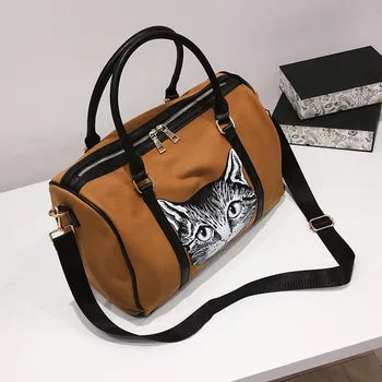 

Travel Bag Women's Hand Korean-style Short Trip Duffel Bag Men's Lightweight Travel Large Capacity Sports Gym Bag-