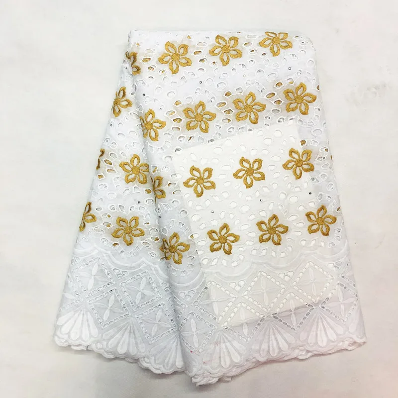 Швейцарское золото кружево нигерийское кружево ткань tissu африкен ришелье \ coton сухой кружева высокого качества для свадьбы в африканском стиле dress5yard
