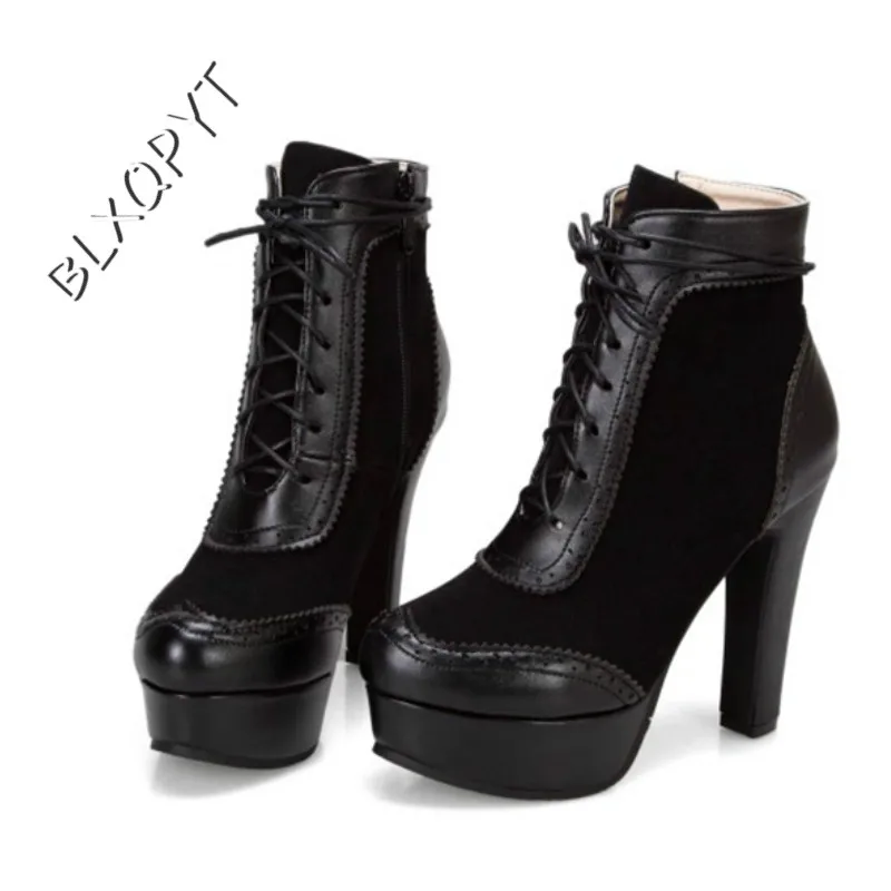 

Ботинки женские осенне-зимние, вечерние высоком каблуке 12 см, под заказ, 3911