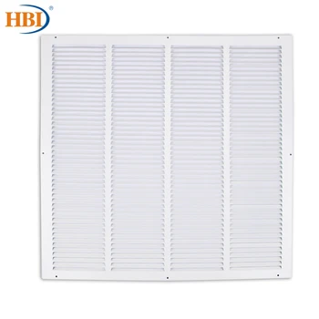 

HBI 10PCS W24"xH24" Steel White Finished Return Air Grilles Ceiling Air Vent Ceiling Duct Cover Air Register Ventilation Grilles