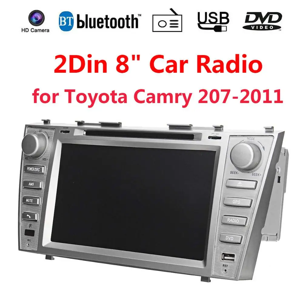 Best 2Din 8 inch Car Radio DVD GPS Navigation Multimedia For Toyota Camry 2007 2008 2009 2010 2011 Car Stereo SD USB TF Mp5 WINCE 6.0 0 Best 2Din 8 inch Car Radio DVD GPS Navigation Multimedia For Toyota Camry 2007 2008 2009 2010 2011 Car Stereo SD USB TF Mp5 WINCE 6.0 0