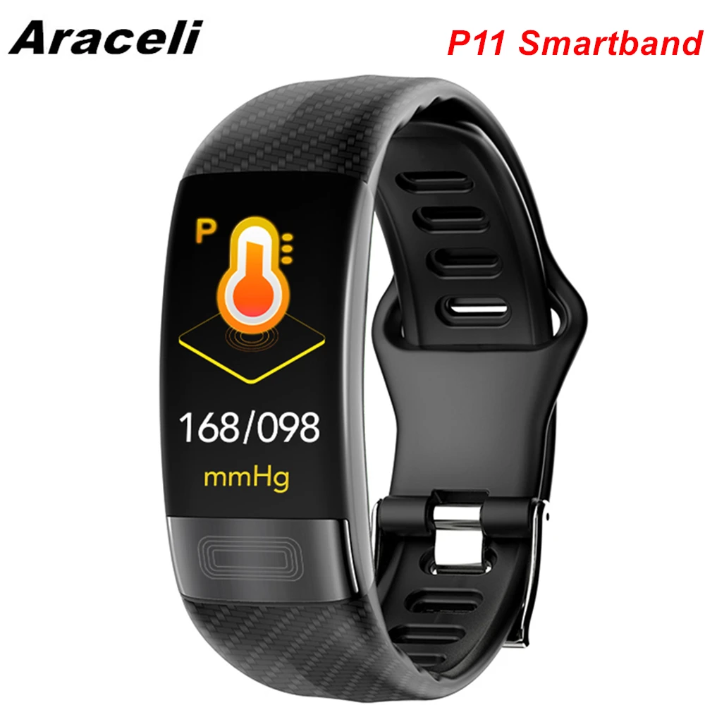 

2020 P11 Smartband Message Reminder Smart Band Heart Rate Monitor PPG ECG Smart Bracelet Electronics Wristband P11 Smartband