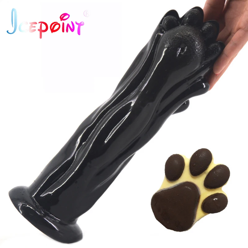 ICEPOINT super long 10 inch animal dildo Bear claw shape dildo suction cup adult sex toys for woman Masturbation sex products