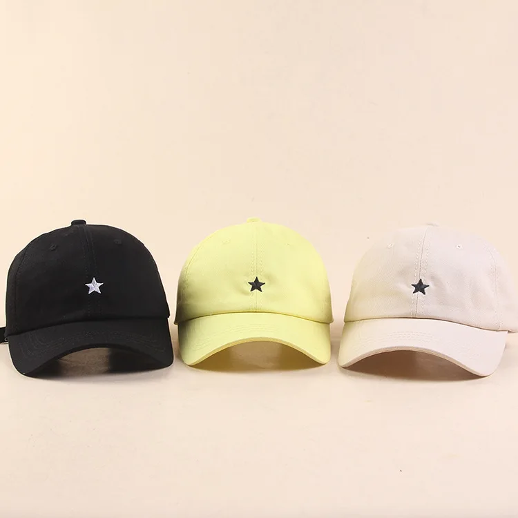 

Korean-style Versatile Star Embroidered Baseball Cap Summer Women's Outdoor Topee Japanese-style Literature And Art Youth Brim H