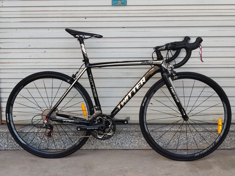 TWITTER 700C Road Bike Bicycle 22 Speed Aluminum Road Bike Carbon Fork
