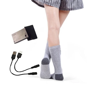 

New Winter Outdoor Usb Heating Socks For Men And Women Cold And Warm Heating Socks Warm Feet Treasure Electric Heating Socks
