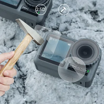 

Ouhaobin Hot selling and high quality For Dji Osmo Action Sport Camera Tempered Glass Screen Protector Lens Protective Film