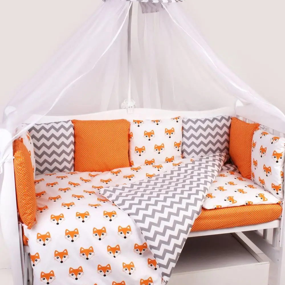 Комплект Premium в кроватку 19 предметов(7+12 бортиков) AmaroBaby, бязь