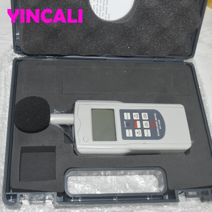 US $169.20 High Accuracy Sound Level Meter AS156B Auto Range Selection For Testing Sound Noise with Decibel Monitoring Indicator Tester