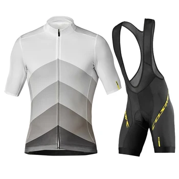 

Mavic 2020 summer pro team men's breathable short sleeve cycling jersey kit ropa ciclismo bicycle bike clothing bib shorts set