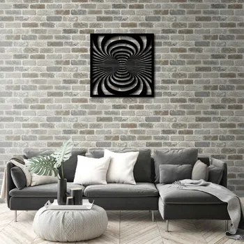 

Metal Wall Art Illusion Interior Decoration Home Decor Wall Hanging Home Decoration Wall Art 50x50 cm