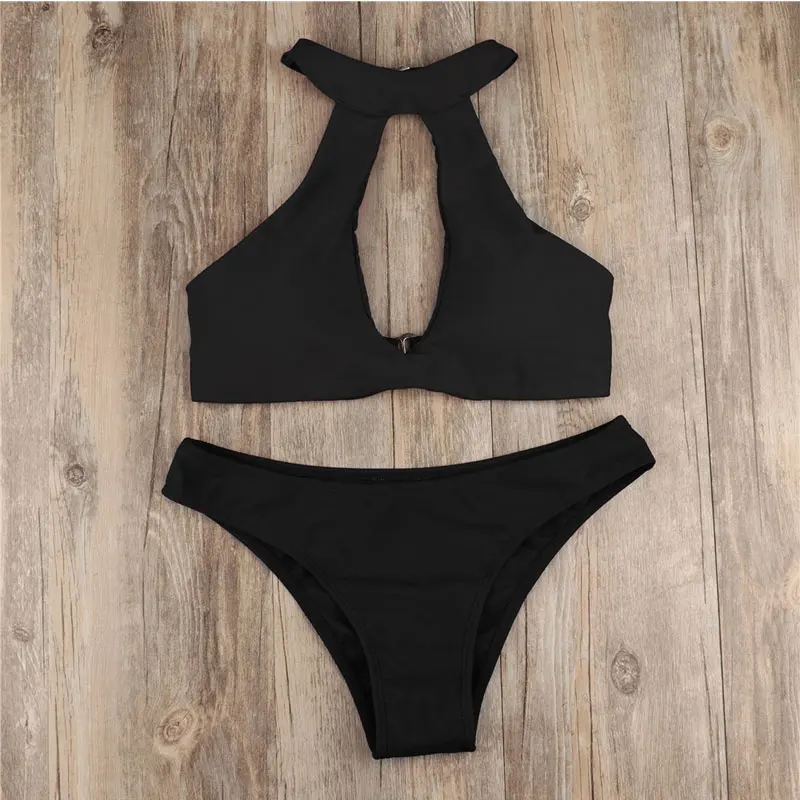 

Bikini 2019 Swimsuit Women's Swimming Suit Sexy Swimwear Women Push Up Separate Bathing Set High Waist Bikinis Open Back