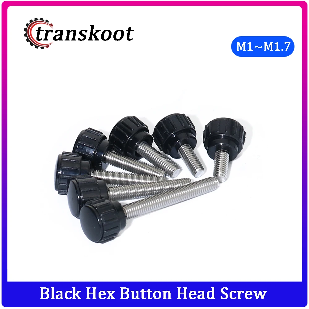 10pcs M3 M4 M5 Black Bakelite Round Head with Stainless Steel Rod Hand Handle Thumb Screw|m4 stainless steel|m4 rodm4 stainless screw - AliExpress