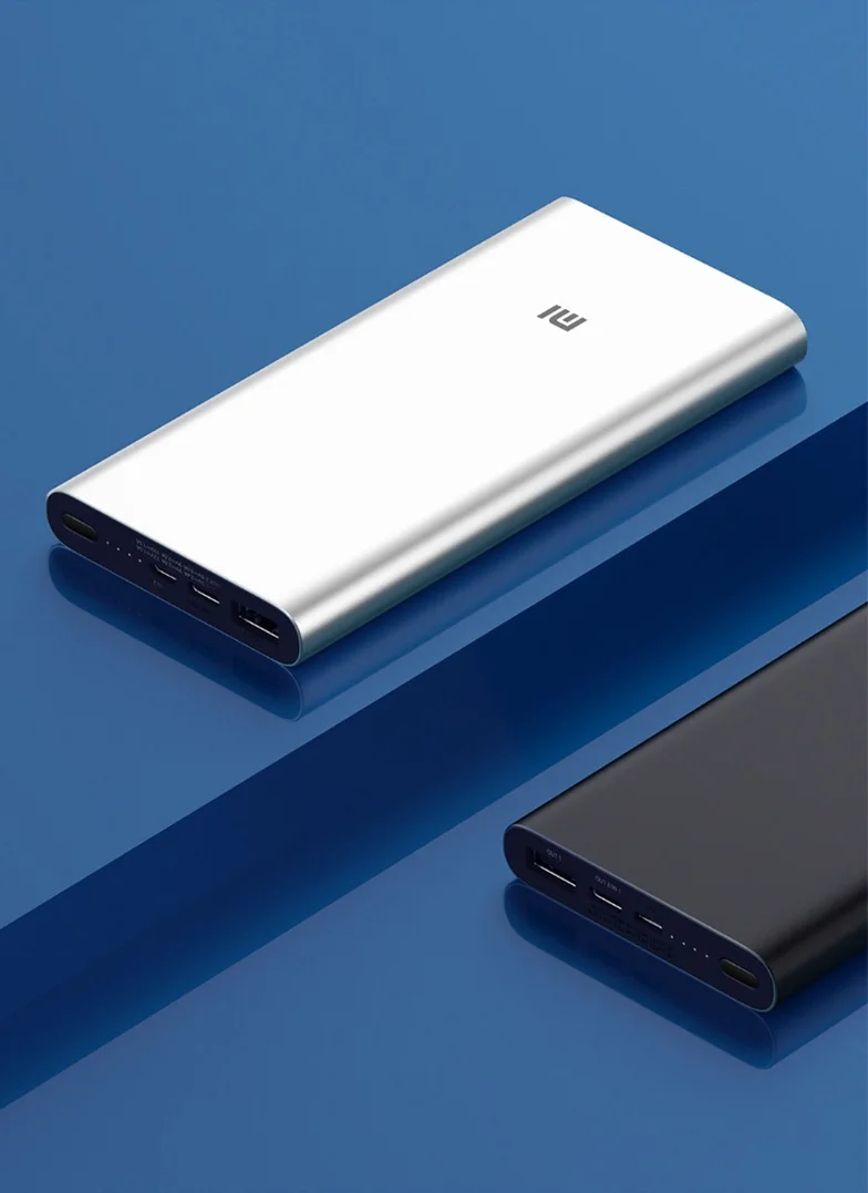 Original Xiaomi Mi Power Bank 3 10000mAh Upgrade with 3 USB Output Supports Two Way Quick Charge 18W Max Powerbank For Smart powerbank 40000mah