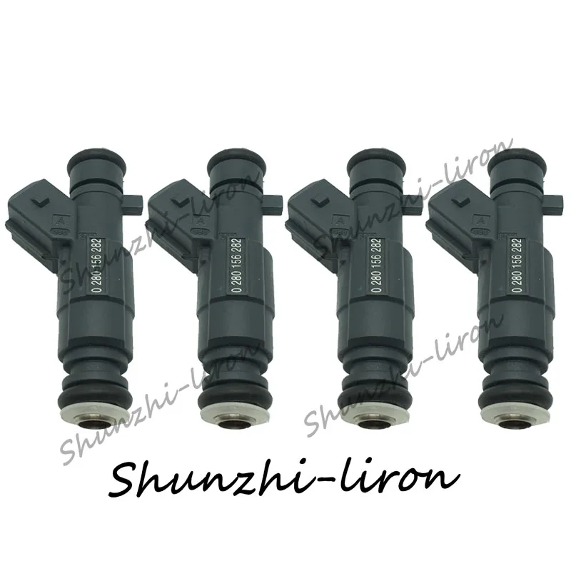 

4pcs Fuel Injector Bico For Chevrolet Chery Tiggo A5 Nozzle Injection Fuel 0 280 156 282 New High Impedance 4Hole 0280156282