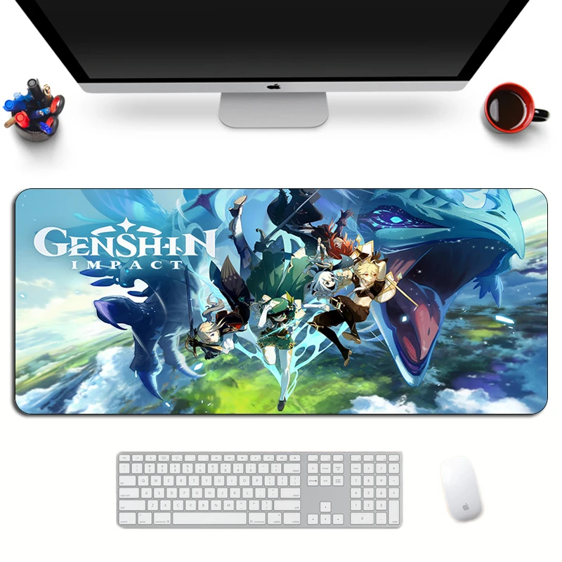 Mona Genshin Impact Game Oversize Mousepad Cosplay Mousemat Play Pad 40x70cm #4 