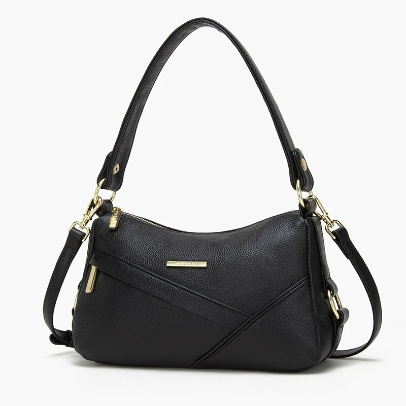

JIANXIU Brand 2019 New Mature Style Women's Bag Luxury Fashion Handbag Concise Pure Color One Shoulder Slant Straddle Bag