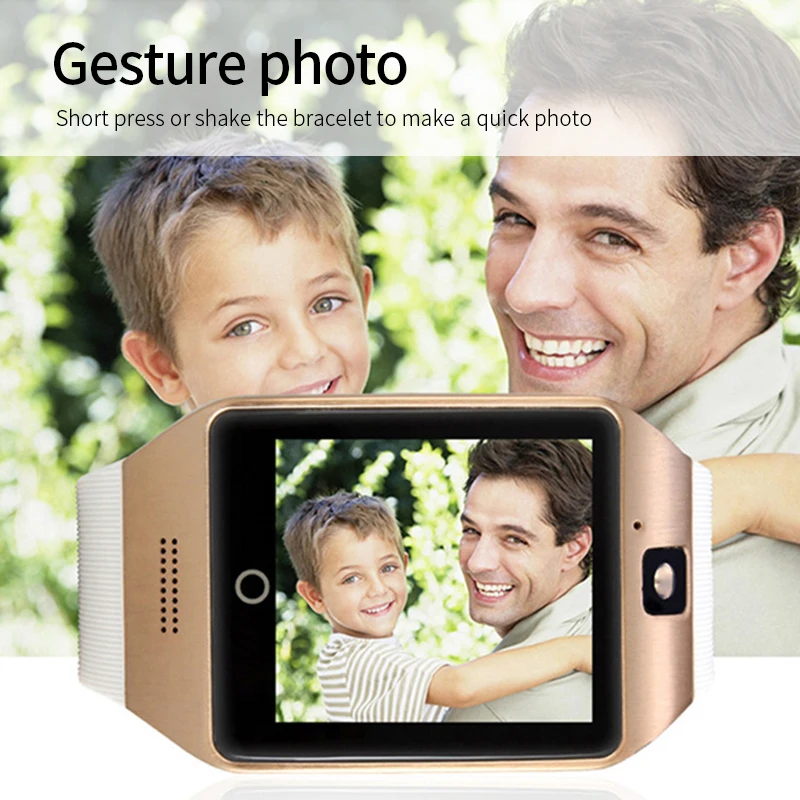 Bluetooth Смарт часы для мужчин Q18 с сенсорным экраном большой аккумулятор Поддержка NFC сим-карта TF камера для Android Женская камера Smartwatch