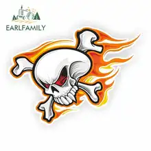 EARLFAMILY 13cm x 10cm for Fire Hoe Cartoon Funny Car Stickers Bumper Trunk Truck Graphics Waterproof Anime Decal Accessories