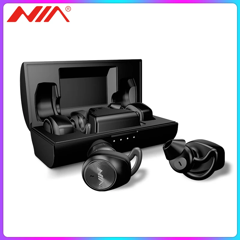 TWS-наушники NIA NB710 Mini с поддержкой Bluetooth 5 0 и зарядным футляром | Электроника