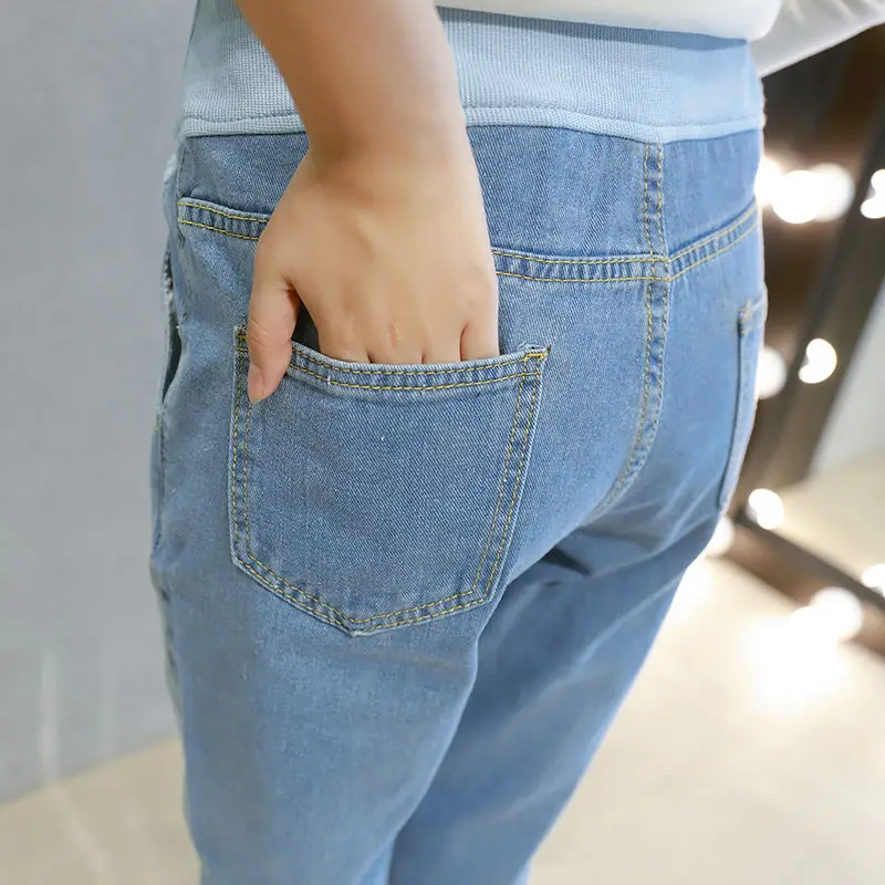 Winter Fleece Denim Jeans Maternity Pants For Pregnant Women Clothes Nursing Pregnancy Leggings Trousers Maternity Clothing