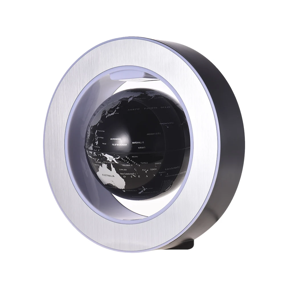 

6 Inch Magnetic Levitation Floating Earth Globe World Map with LED Color Light for Desk Decoration Children Educational Gift