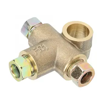 

Nuts 3 Way T-Shape Brake Tee With 3 Male Nuts Short Union M10 3/16in Pipe 10mm Car Accessories