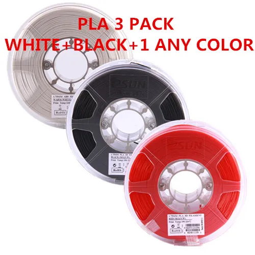 PLA 3 ANY COLORS Нить для 3d принтера eSUN 1,75 мм PLA/PLA PRO(PLA+) 1 кг катушка разных цветов PLA/PLA PLUS материалы для 3d принтера только для России - Цвет: PLA 3 ANY COLORS