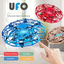 

Mini Ufo Drone Aircraft Hand Sensing Flying Ball Rc Helicopter 360°Rotatin Quadcopter Led Light Rc Plane Toys Gifts For Children