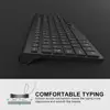 Wireless keyboard and mouse Rechargeable Full-size 2400 DPI  Ergonomic design，American layout, Spanish layout, black and silver ► Photo 3/6