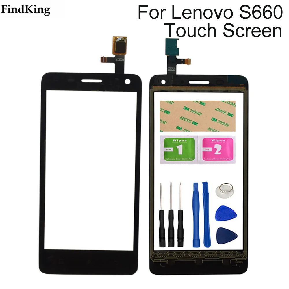 4 7 ''мобильный сенсорный экран для Lenovo S660 S 660 дигитайзер Панель переднее