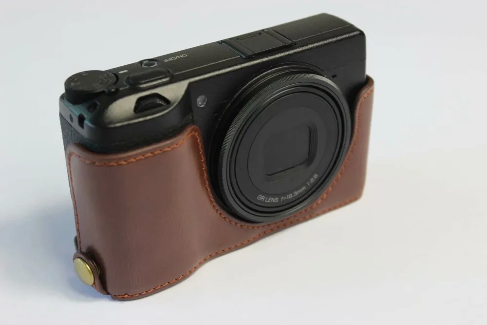 Новейший Модный чехол для камеры Ricoh GRIII GR3 из искусственной кожи с отверстием для батареи