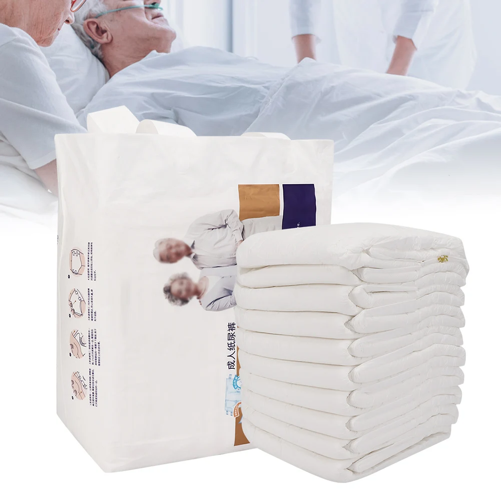Disposable Adult Diaper Elderly Puerpera Incontinence Urinal Diaper Anti Side Leakage Physiological Pants Safety Trousers 10pcs disposable adult diapers