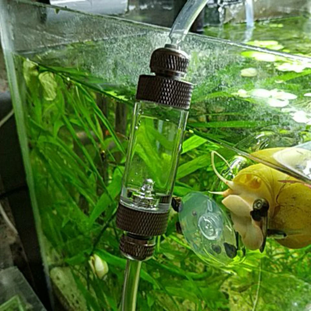 Счетчик пузырьков CO2 с одной/двойной головкой для аквариума из алюминиевого