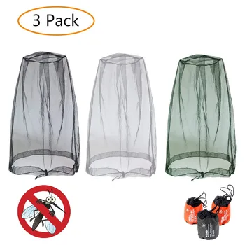 

3pcs Beekeeping Gauze Cap Anti Mosquito Jungle Mask Face Protect Mesh Cover Mosquito Bee Insect Mesh Beekeeping Supplies