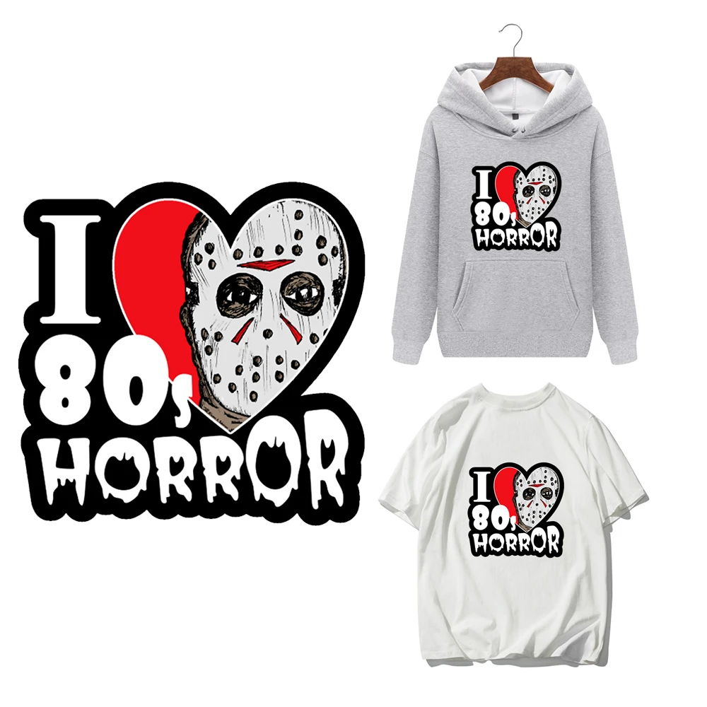 ER1441 1pcs Horror Killer Heat Transfer Patches Fashion Styles Cartoon