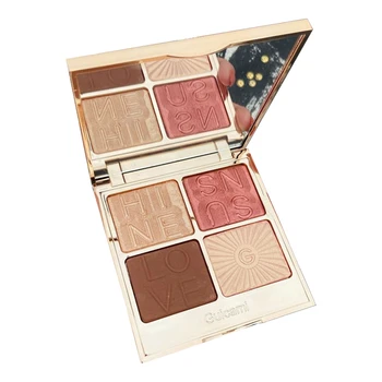 

GUICAMI Four-Color Comprehensive Palette Cheek Highlight Eye Shadow and Other All-In-One Makeup