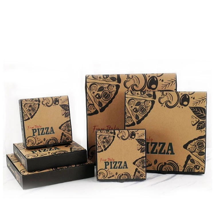 Scatola d'imballaggio della Pizza di cuoio congelata cartone italiano su misura  di vendita calda di Amazon|Bottiglie, barattoli e scatole| - AliExpress