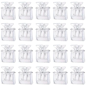 

20Pcs Bee Queen Clips, Transparent Plastic Queen Bee Cage Catcher Clip, Trap Box Beekeeping Tool for Beekeepers