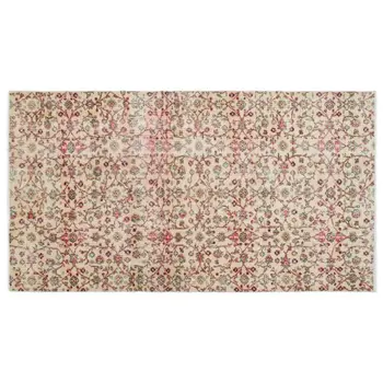 

Handmade Natural Vintage Turkish Area Rug 140x261 Cm-4'7''X8'7''